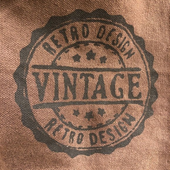 Myra™ Upcycled Canvas and Cowhide Weekender Bag - Picture 6 of 13